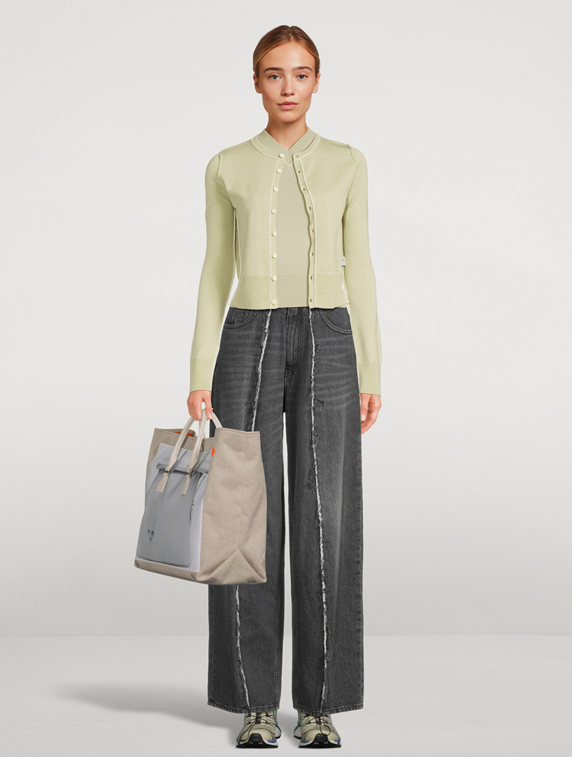 Wool-Blend Slim-Fit Cardigan