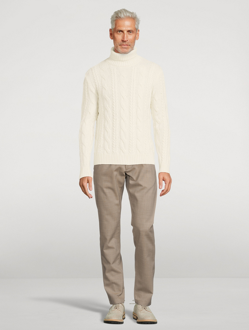 Wool And Cashmere Turtleneck Sweater