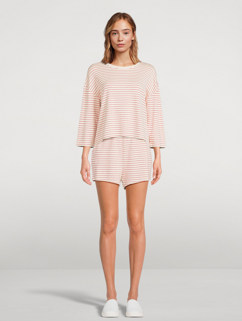 Striped French Terry Top