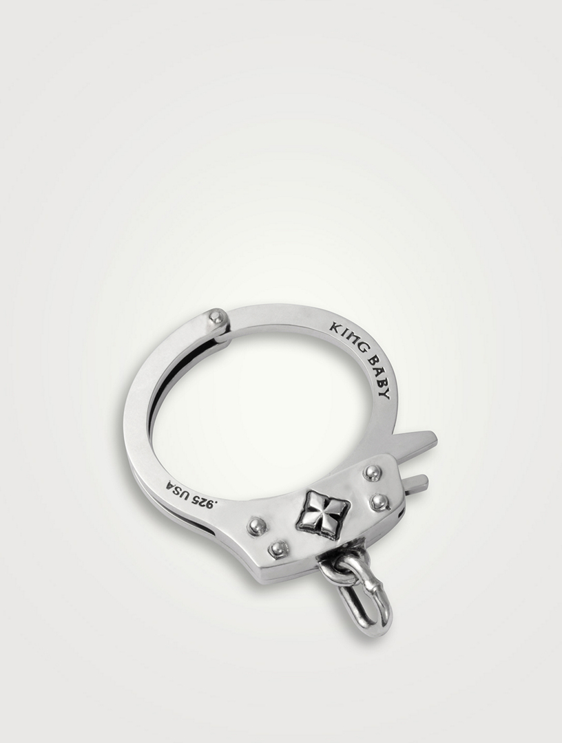 KING BABY Large Silver Handcuff Bracelet Holt Renfrew