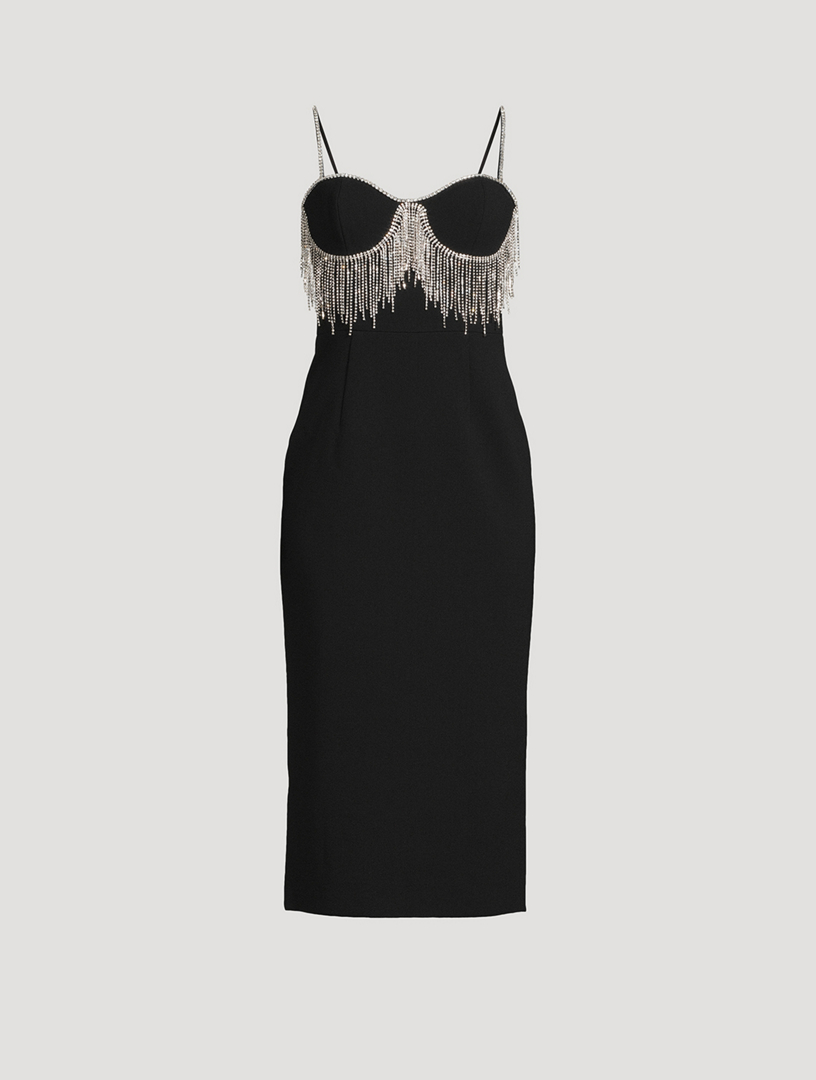 Harriet Dress - Noir Black Cotton Midi Dress - Ulla Johnson