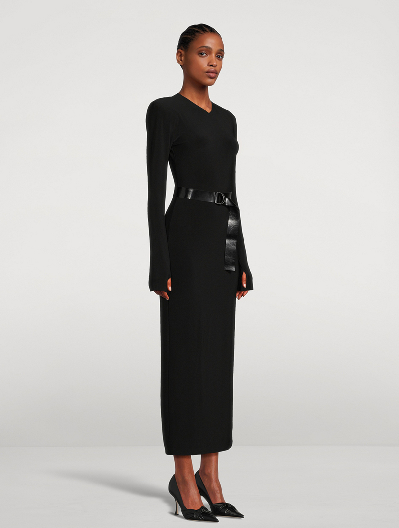 NORMA KAMALI Belted Maxi Dress | Holt Renfrew