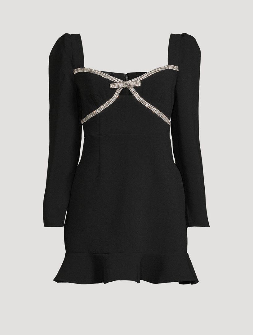 Diamante Bow Mini Dress