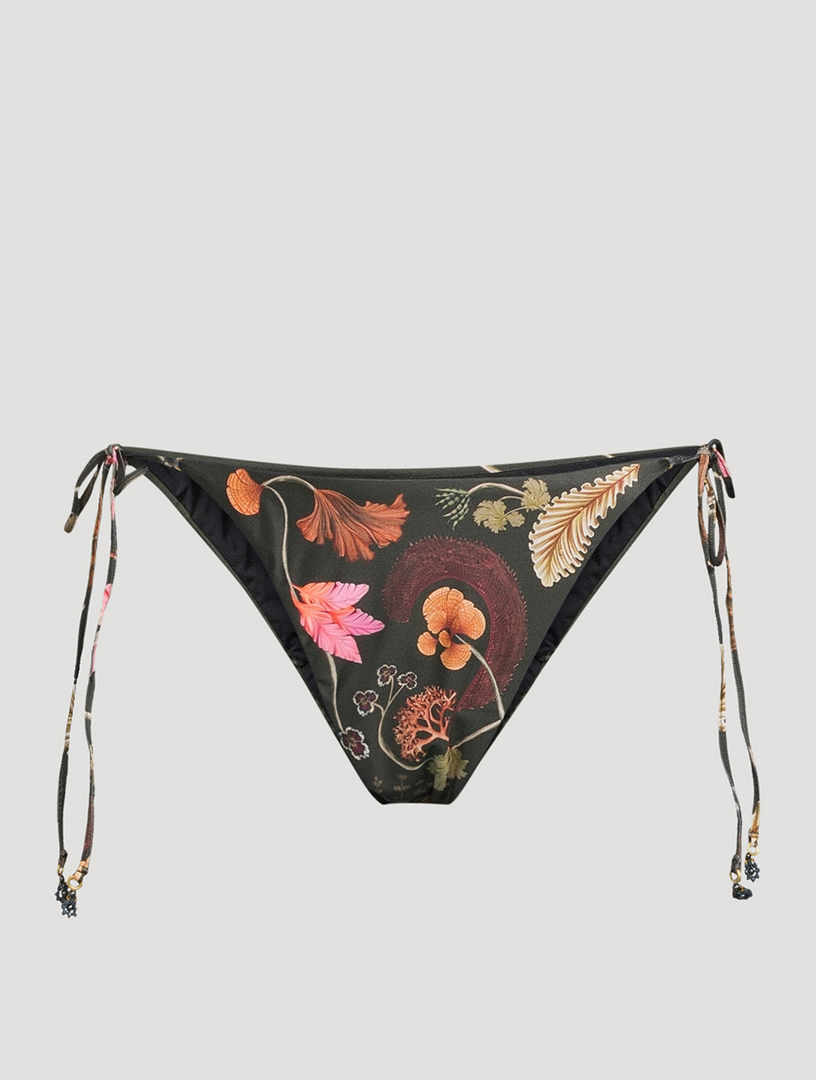 Rene Heart Print Thong Panties