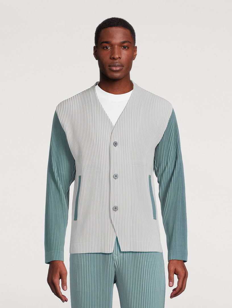 Issey miyake discount colour-block fitted jacket