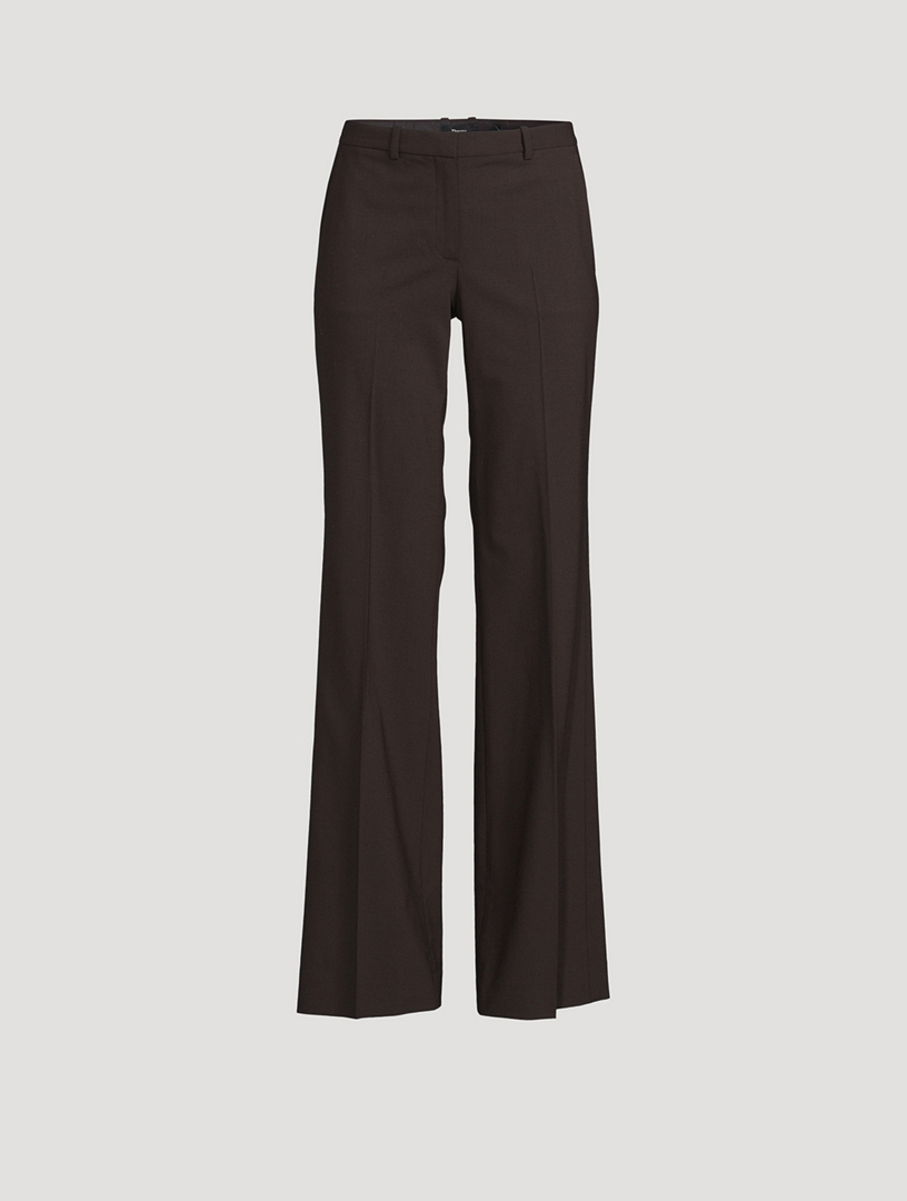 Womens Theory brown Demitria Trousers