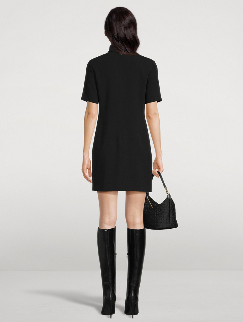 Roll-Neck Mini Dress