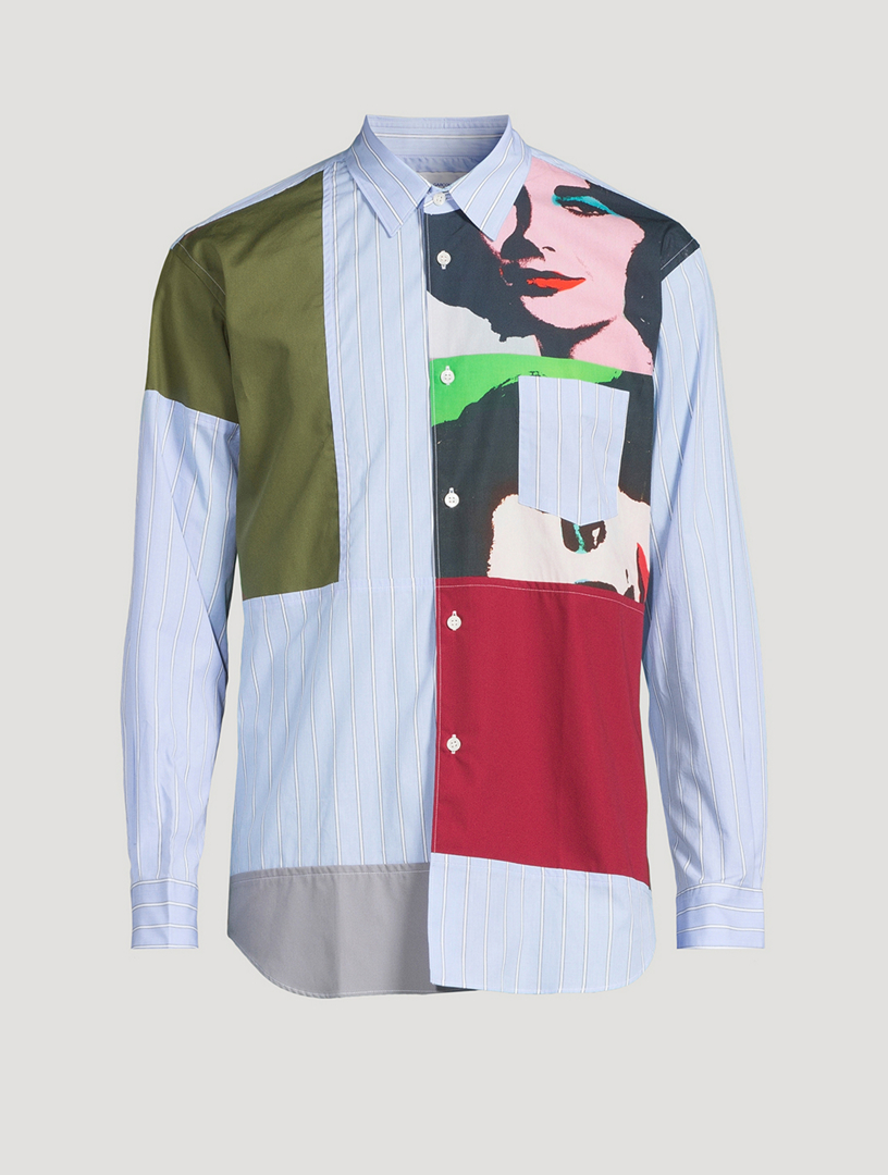 Andy Warhol x Cotton Shirt Striped Print