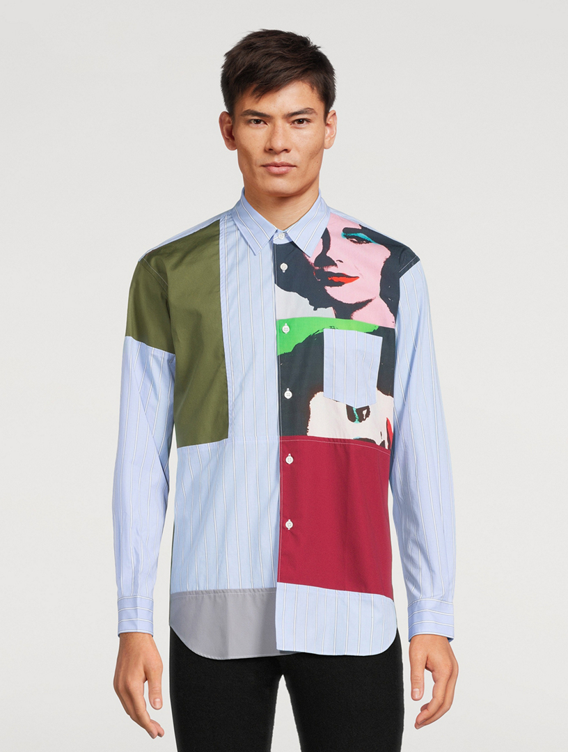 Andy Warhol x Cotton Shirt Striped Print