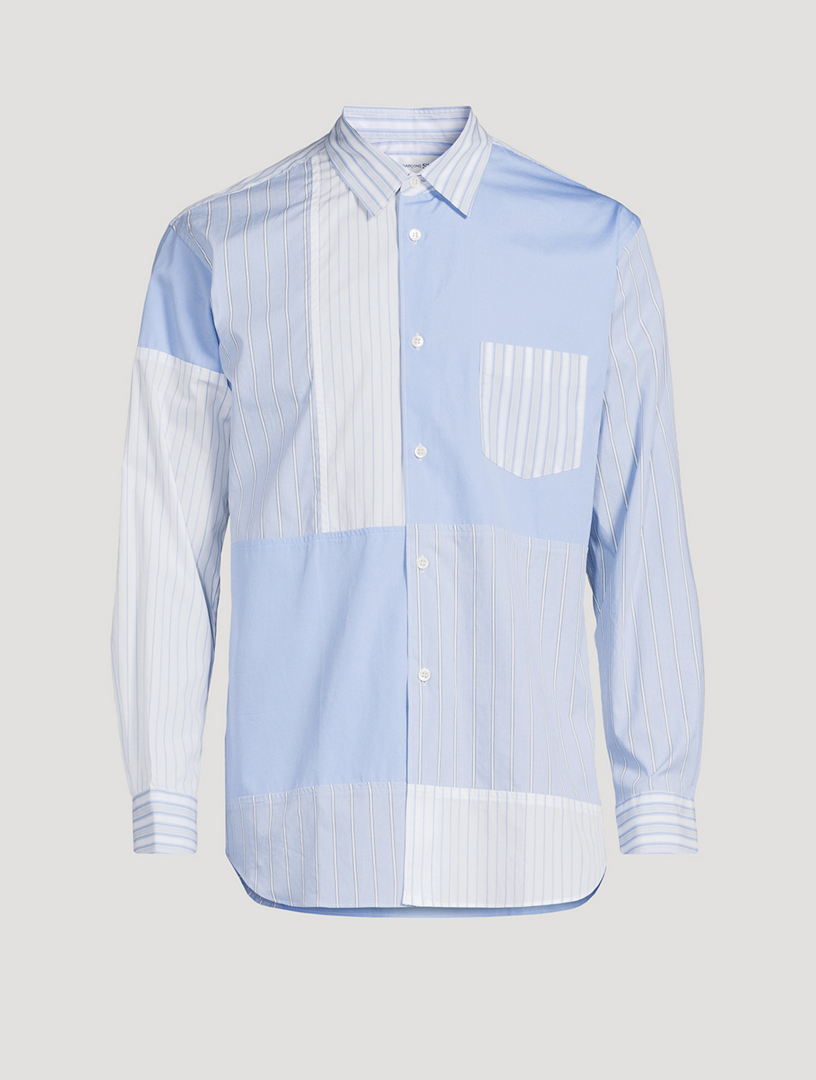 Cotton Poplin Shirt Striped Print