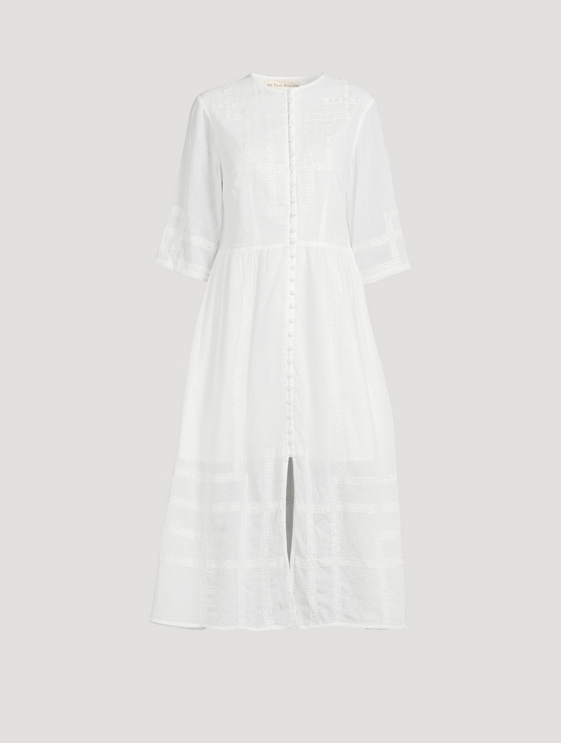 ALL THAT REMAINS Quinn Cotton Shirt Dress | Holt Renfrew