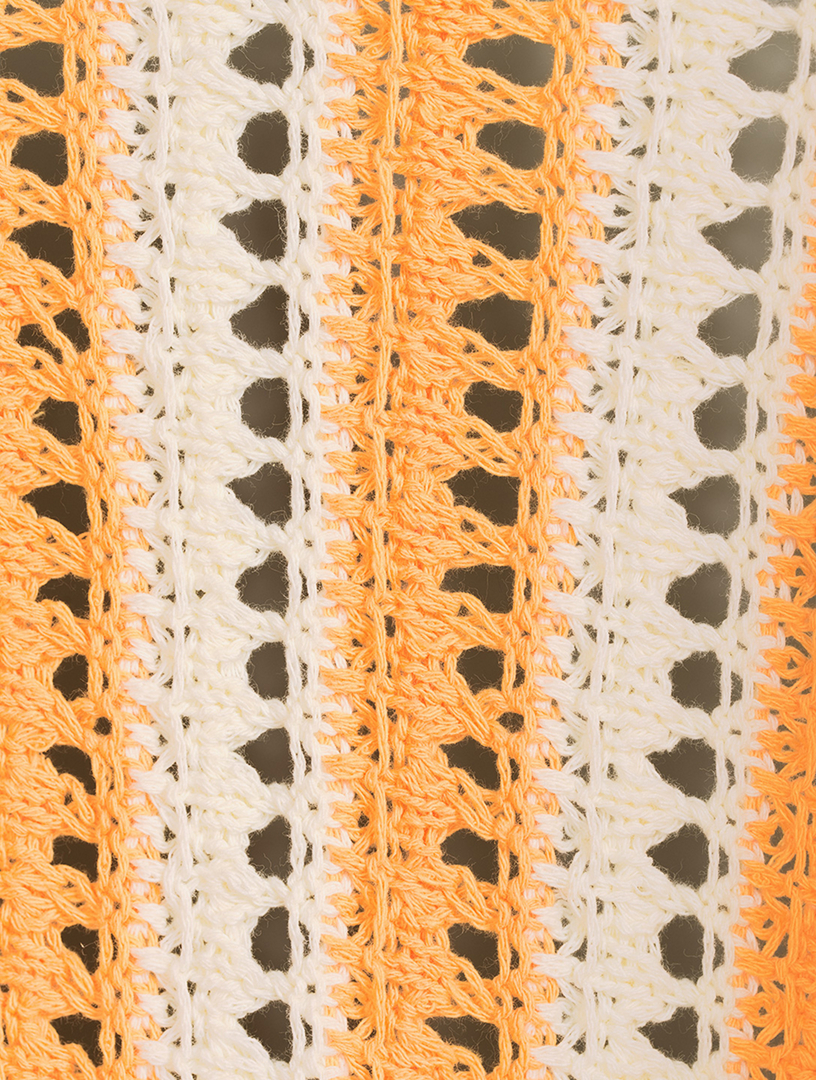 ZULU & ZEPHYR Knit Tie-Front Top In Golden Stripe | Holt Renfrew