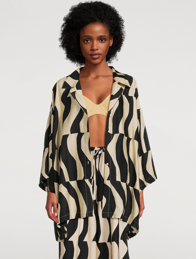 Lenzing Tencel Shirt Splice Print