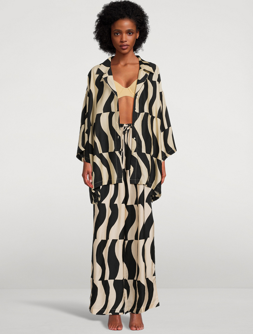 Lenzing Tencel Shirt Splice Print