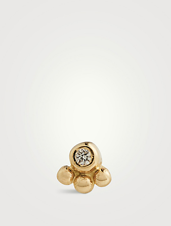 Anzie x Mel Soldera Phanie 14K Gold Diamond Stud Earring