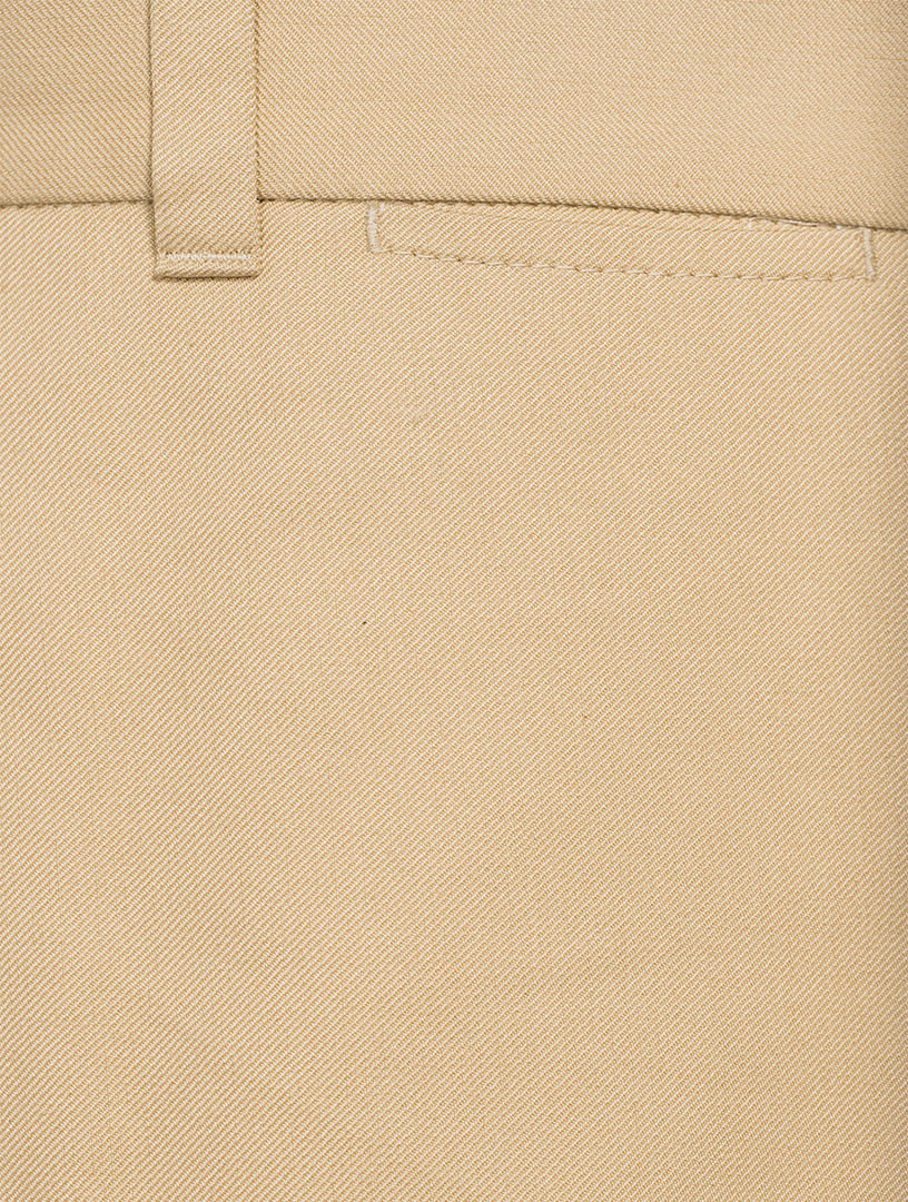 Cotton Straight-Leg Pants