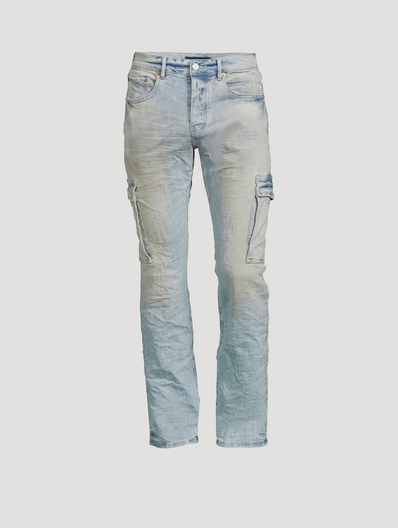 P004 Denim Cargo Jeans