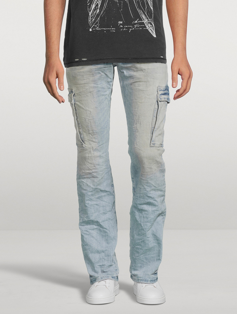 P004 Denim Cargo Jeans