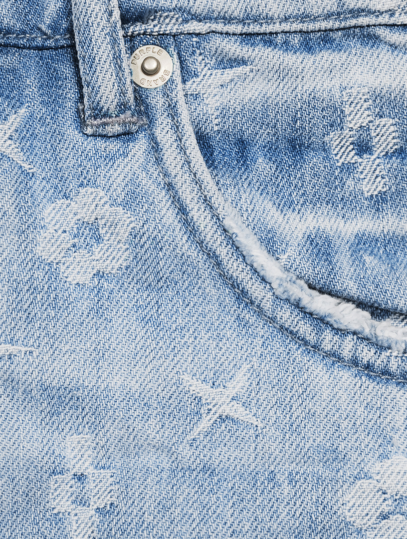 P005 Monogram Slim Straight-Leg Jeans