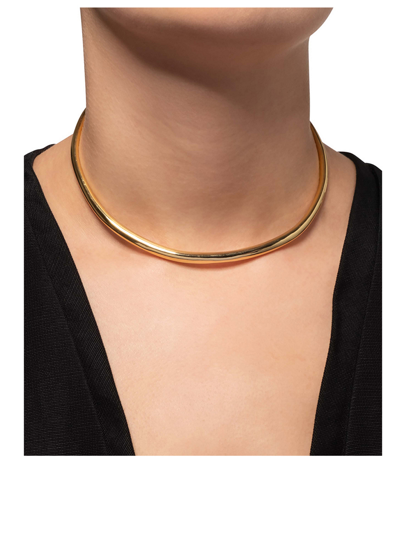 Molten Thin Collar Necklace