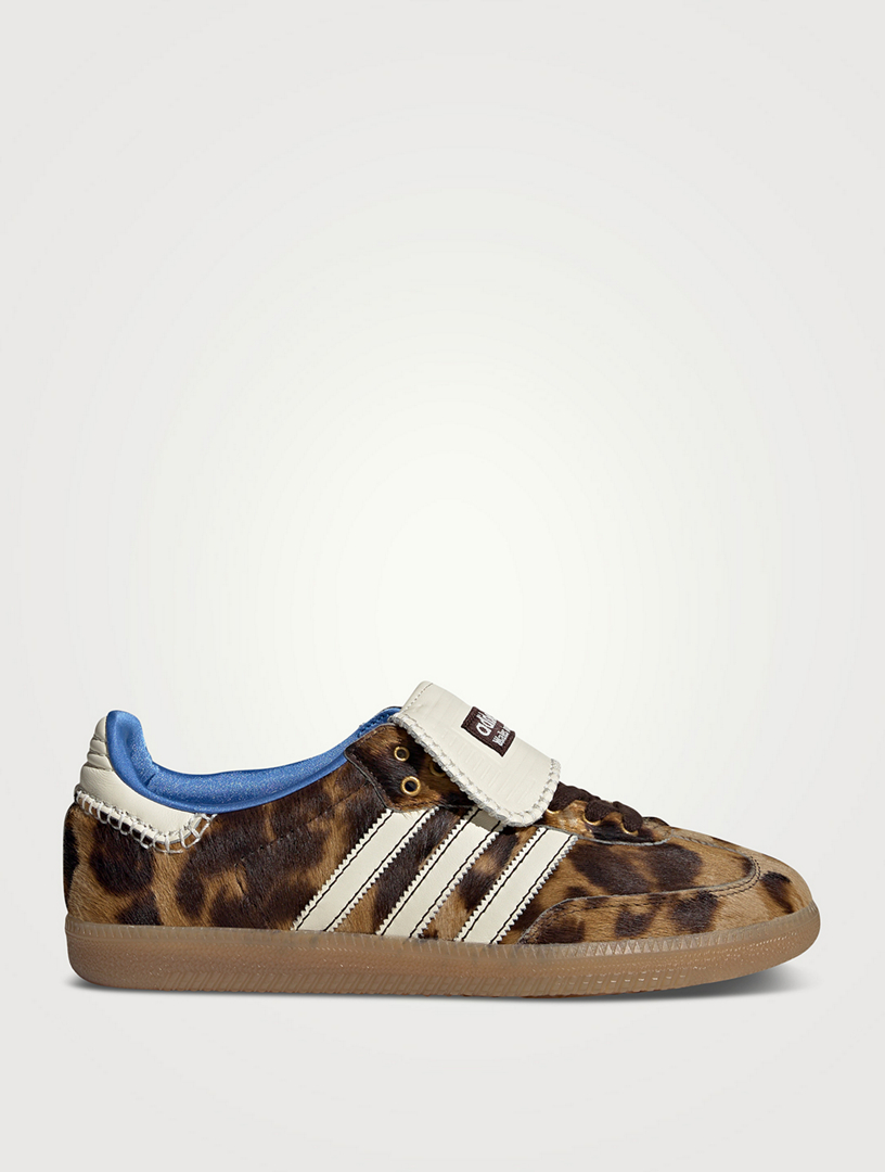 ADIDAS Adidas x Wales Bonner Samba Pony Hair Sneakers In Leopard 