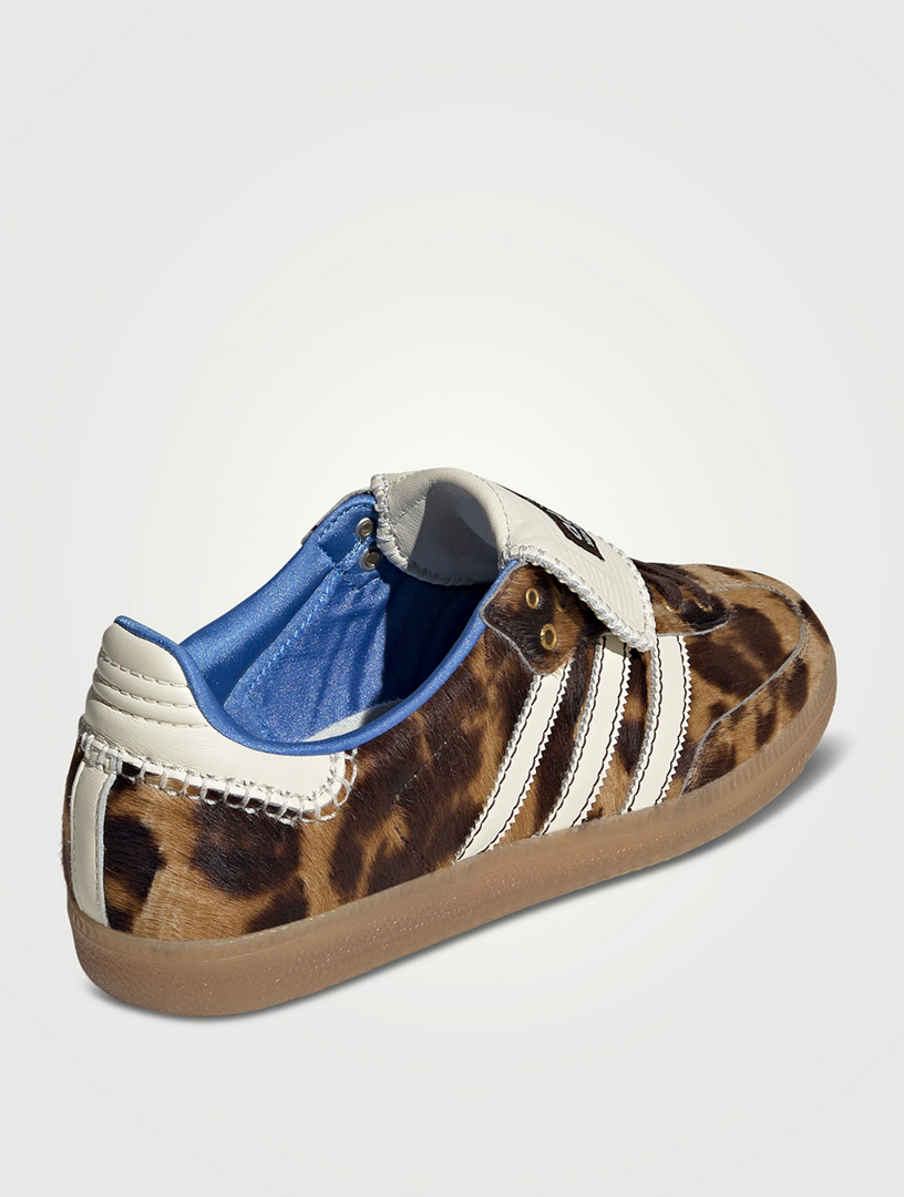 ADIDAS Adidas x Wales Bonner Samba Pony Hair Sneakers In Leopard