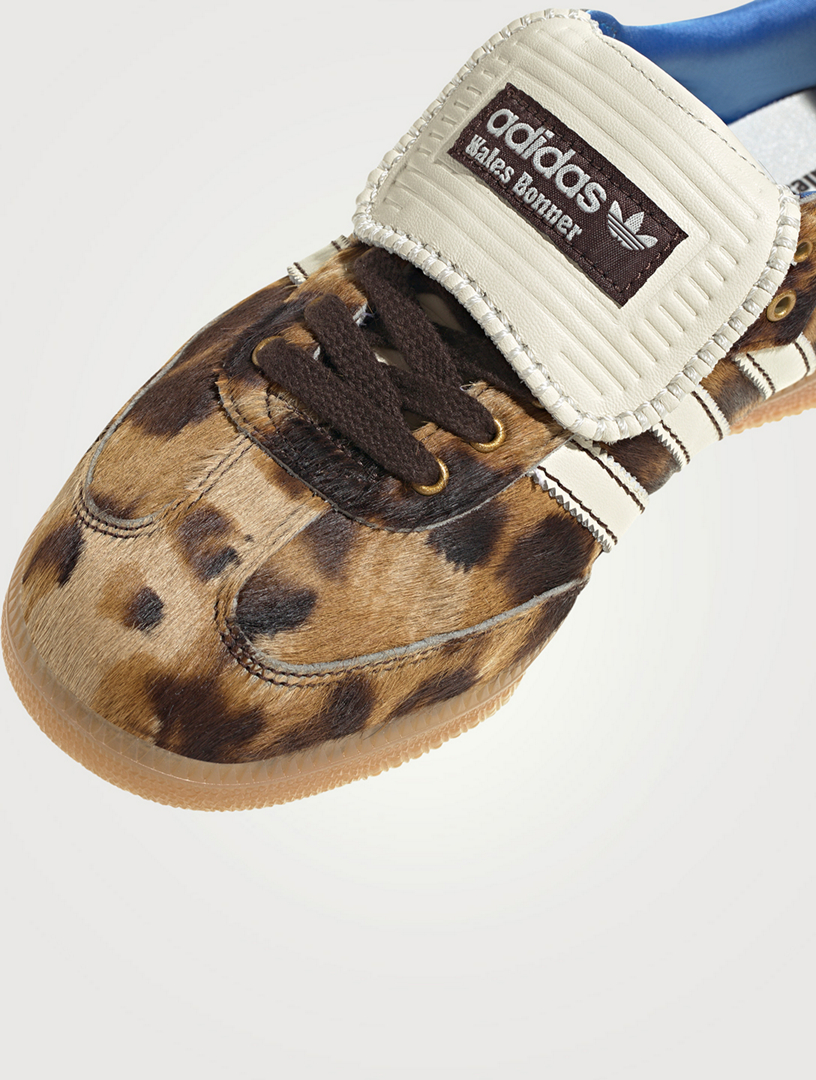ADIDAS Adidas x Wales Bonner Samba Pony Hair Sneakers In Leopard Print Holt Renfrew