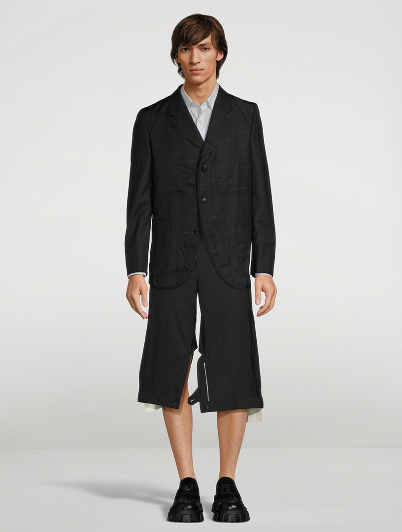 COMME DES GARÇONS HOMME PLUS Wool-Blend Upside-Down Shorts | Holt