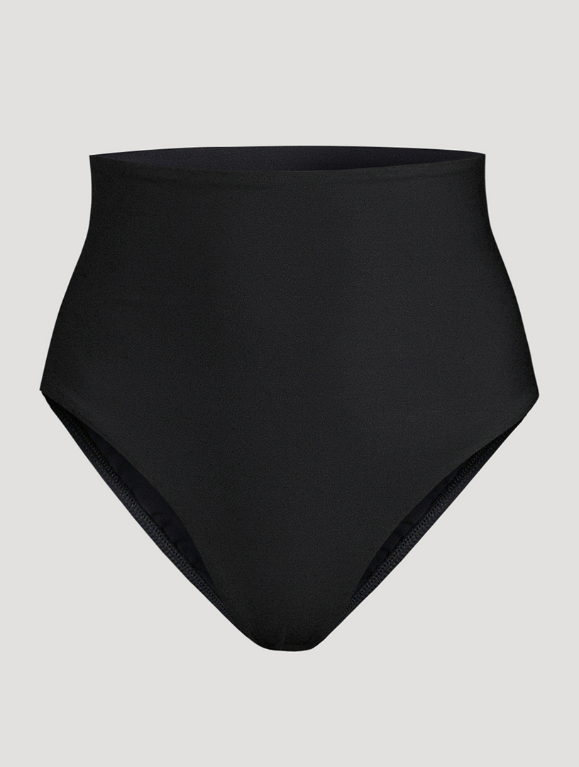 Leovqn Women's Bikini Bottoms Ruffled Swim Bottoms High Waist Swimwear  Brief for Women_Black_XS : Clothing, Shoes & Jewelry 