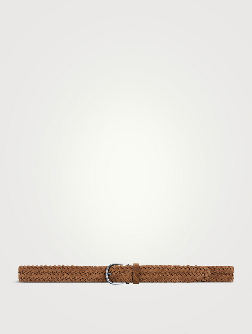 Anderson's Woven Suede Pin-Buckle Belt, Belts