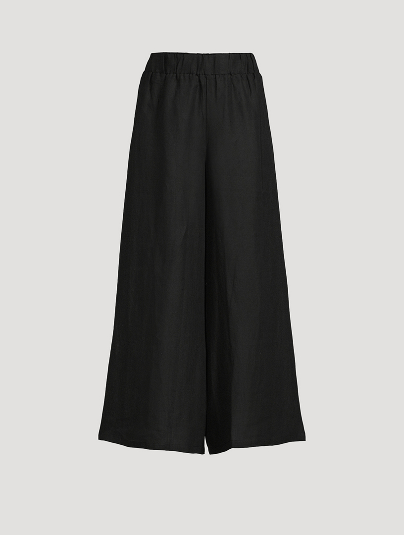 Tallows Linen Wide-Leg Pants