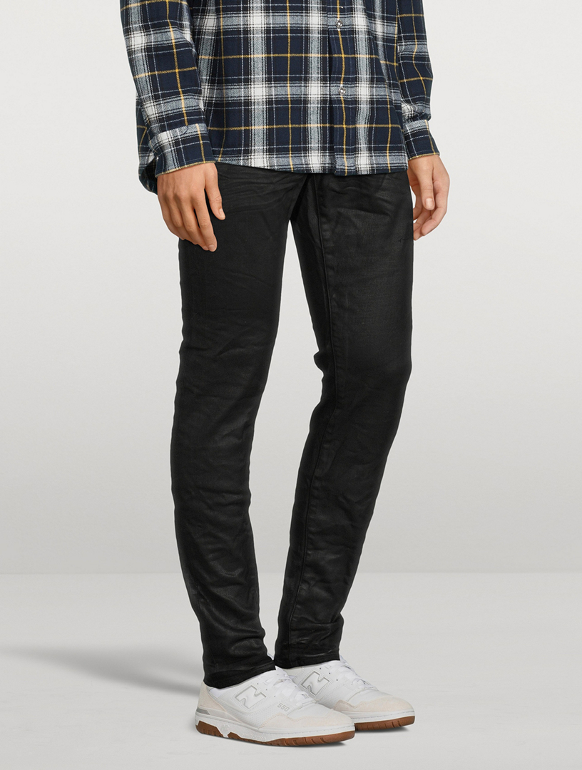 Purple Label Black Skinny Jeans for Men