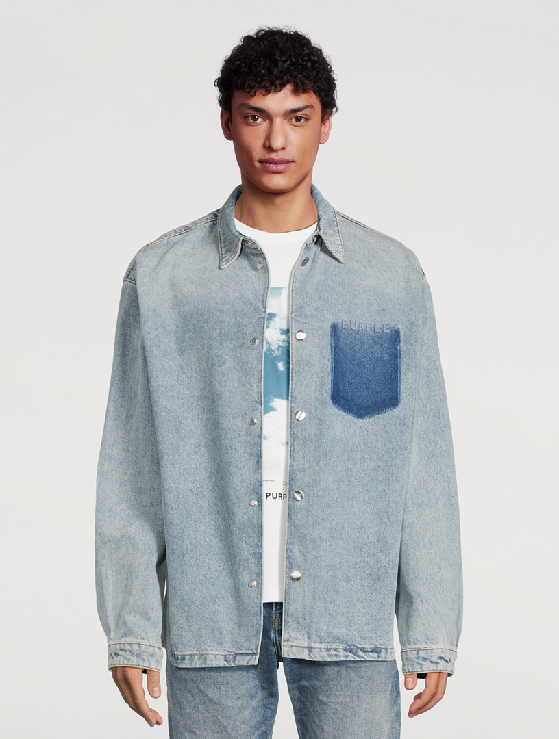 Jeans jacket hot sale shirt