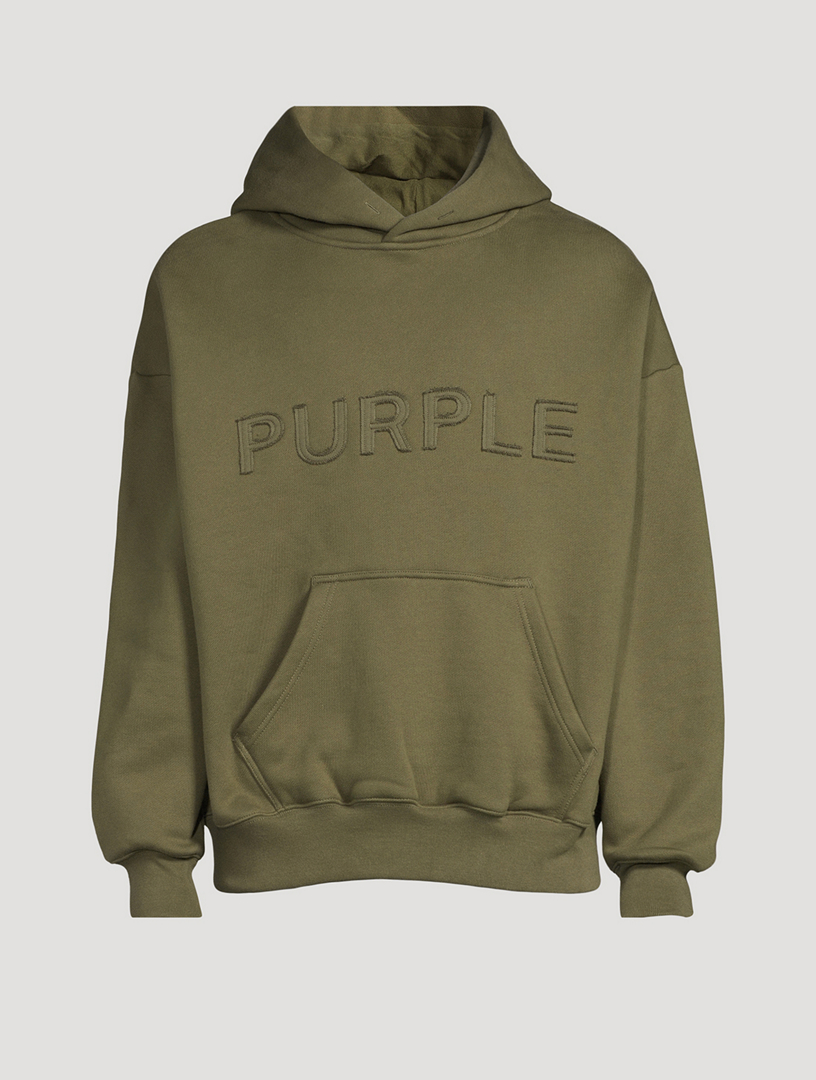 PURPLE BRAND Appliqué Fleece Hoodie