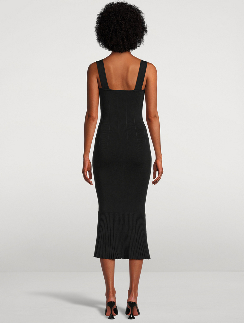 GALVAN LONDON Atalanta Knit Midi Dress