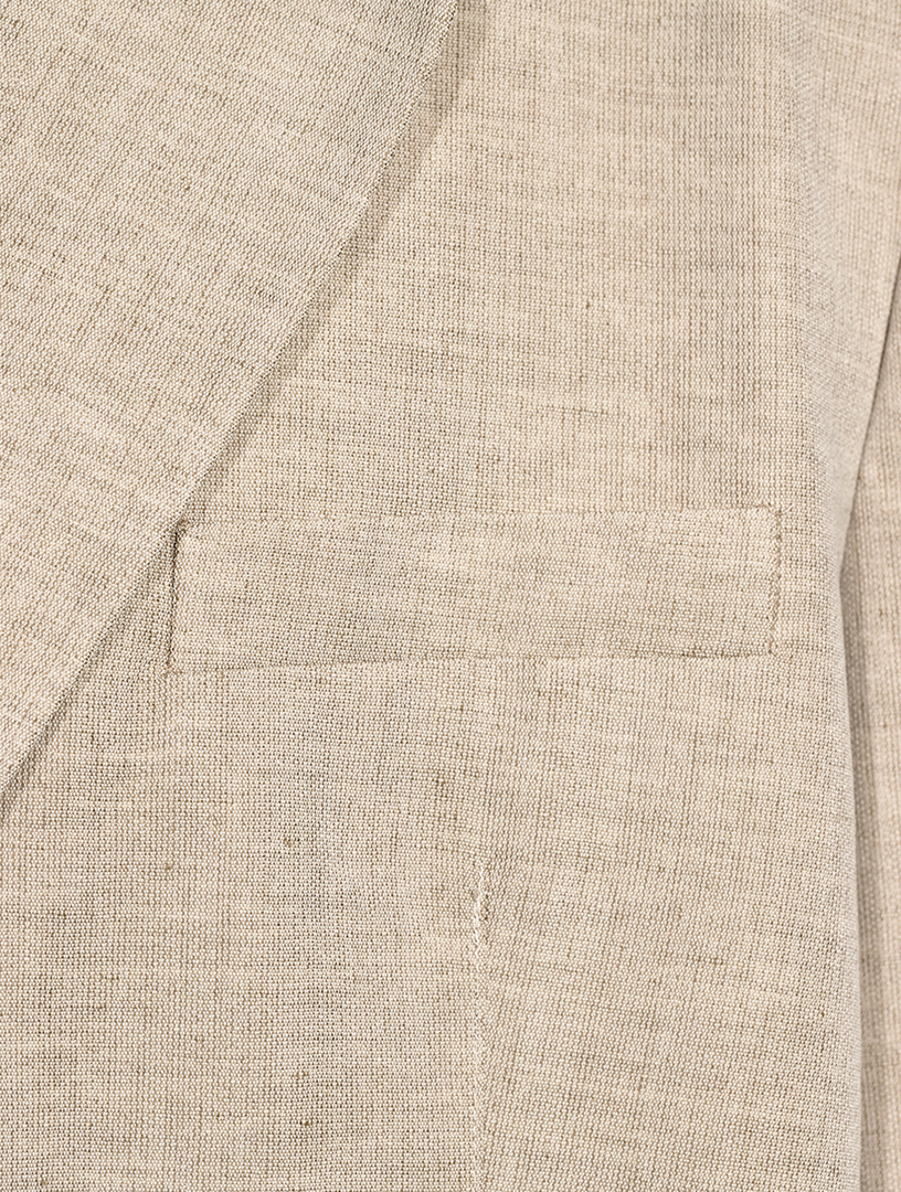 La Veste Titolo Linen And Wool Jacket