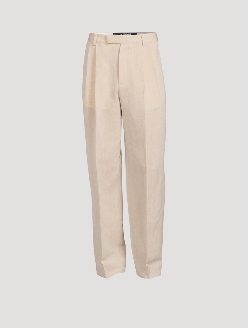 Ermenegildo Zegna Slim Fit Wool Felt Trousers, $347