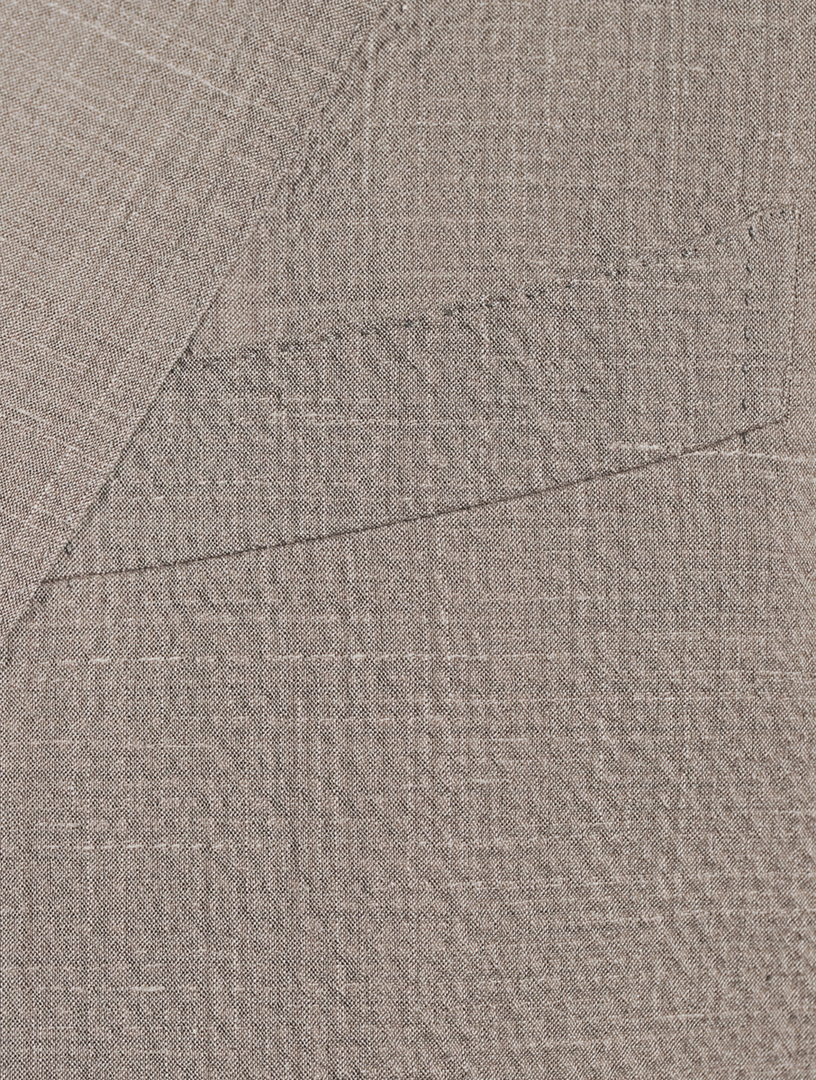 Wool Silk And Linen Seersucker Two-Piece Suit