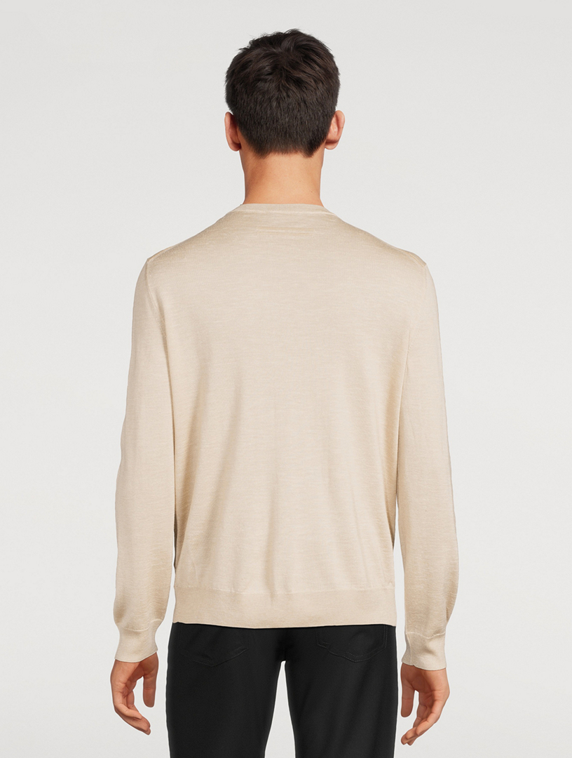 Silk Cashmere And Linen Sweater