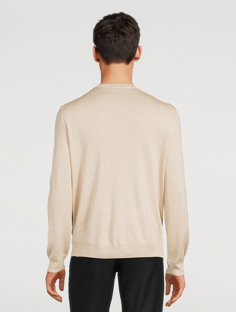 Silk Cashmere And Linen Sweater