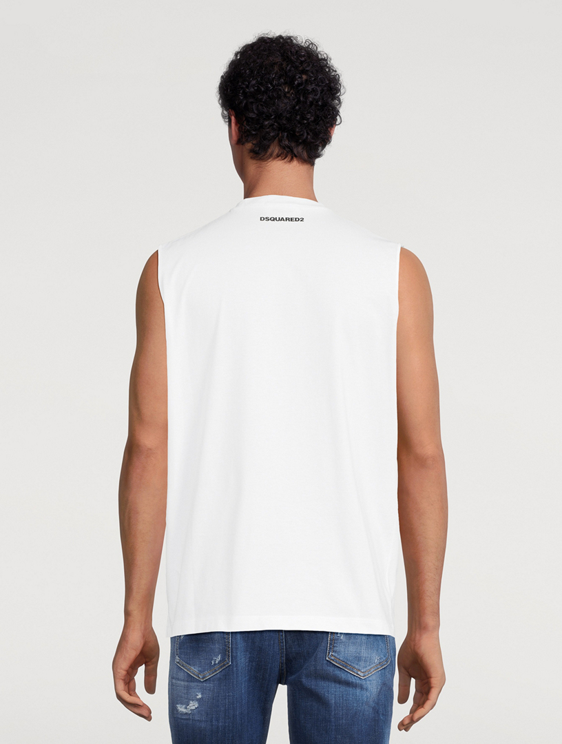 Sleeveless Slim-Fit T-Shirt