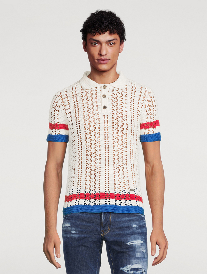 Cotton Knit Polo Shirt