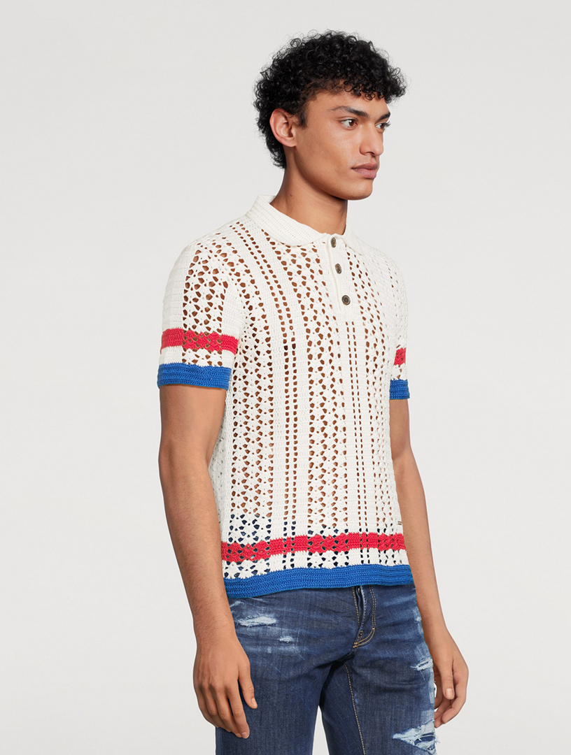 Cotton Knit Polo Shirt
