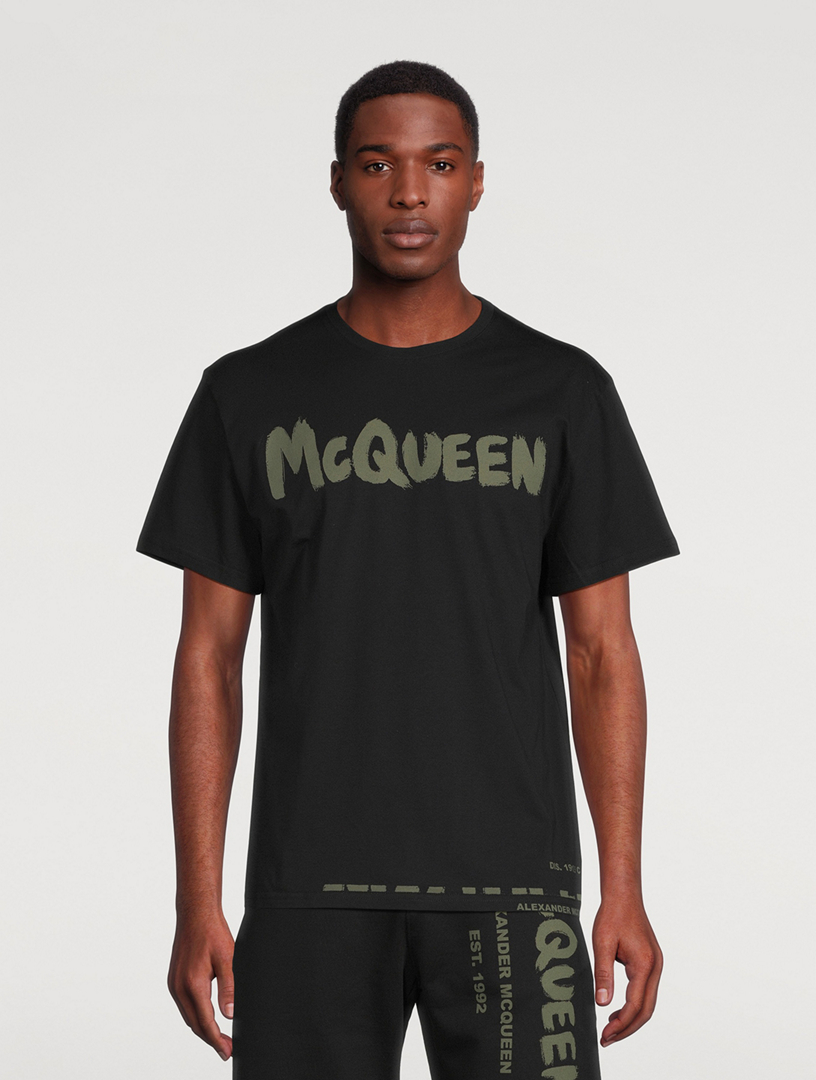 【送料&関税込】Alexander McQueen Graffiti Logo T-shirt ALEXANDER MCQUEEN Graffiti Logo T-Shirt | Holt Renfrew