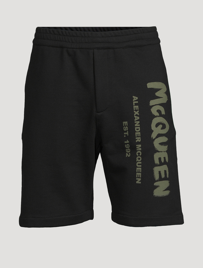 ALEXANDER MCQUEEN Graffiti Logo Sweat Shorts