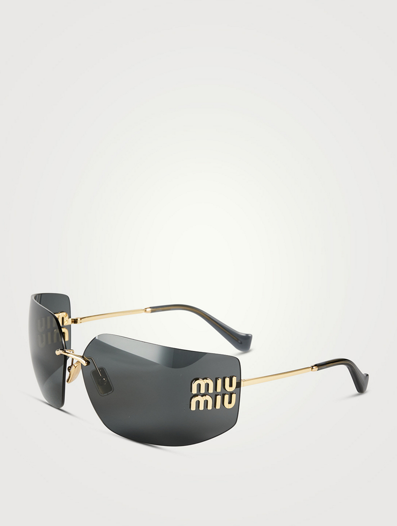 Miu miu hot sale shield sunglasses