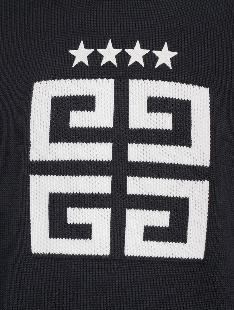 GIVENCHY Star Embroidered 4G Logo Crewneck Sweater Holt Renfrew