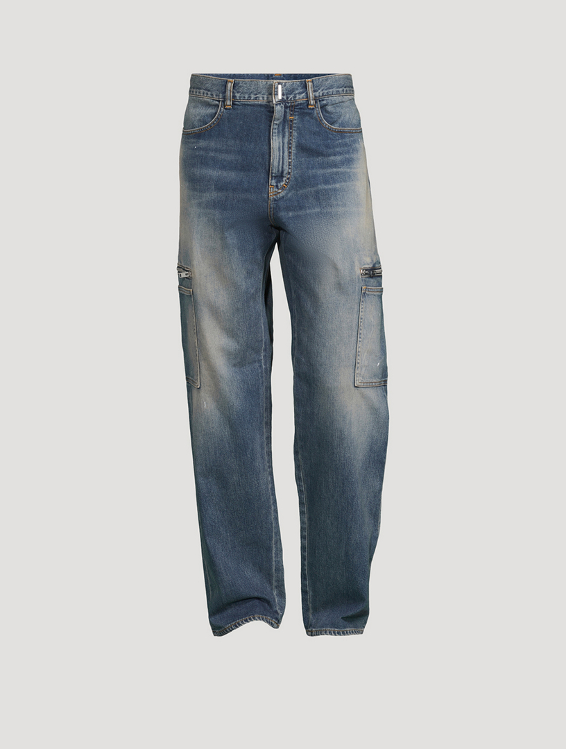Loose Fit Cargo Jeans