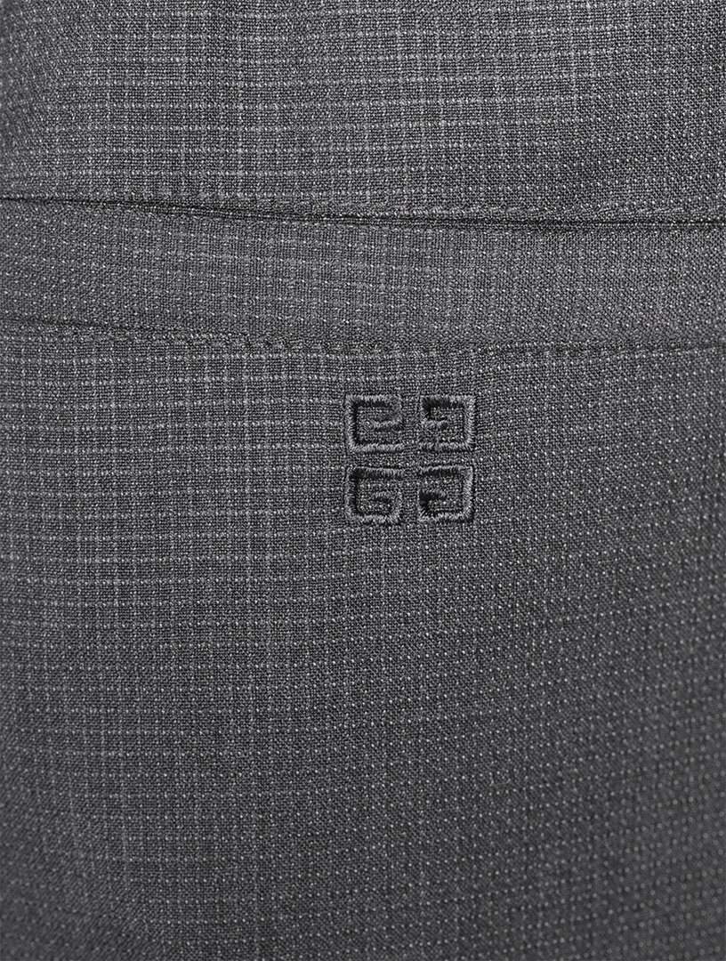 Wool-Blend Formal Jogger Pants