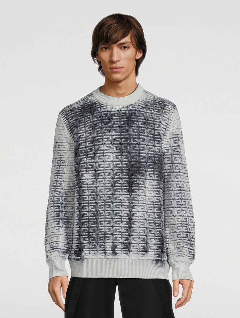 4G Wool Sweater With Overdyed Effect